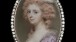 John Smart, 'A Lady, wearing a low-cut pearl-bordered yellow bodice with mauve