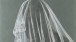 Fatma Abu Rumi, Man's Silhouette with Bridal Veil, 2011, oil and zircons on canvas