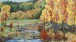 Maria Bell-Salter, Fly-fishing at Three Forks Ranch, oil on linen, 100x100cm