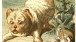 The 'Dear Little Puppy' towers over Alice, Alice in Wonderland