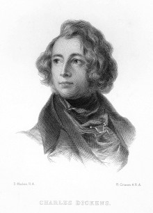 Portrait of the young Charles Dickens