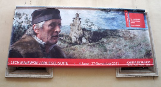 Image 10. Lech Majewski, Bruegel Suite Church of San Lio, Poster on the wall of the church
