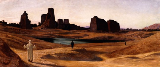 George Howard, Sacred Lake Karnak, Egypt. From the Castle Howard Collection