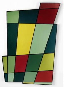 Juan Mele,  Irregular Frame No. 2, 1946.  Oil on plywood, 71.1x50.2x2.5cm  Coleccion Patricia Phelps de Cisneros  © Estate of Juan Mele