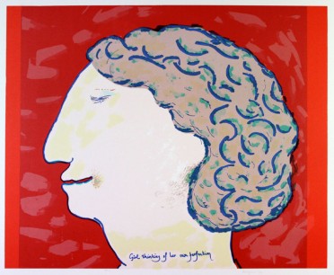 Robert Hodgins, Girl Thinking of Her Own Perfection, 1994