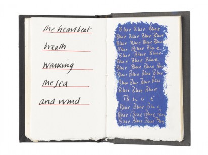 Double page spread from Derek Jarman's Sketchbooks