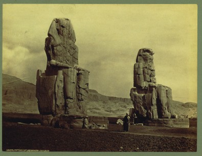 Francis Frith, 'The Statues of Memnon' in Lower Egypt, Thebes and the Pyramids (1862), albumen print