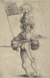 Urs Graf (Swiss, Solothurn ca. 1485–1529/30 Basel) The Bearer of the Banner of the Canton Glarus, 1521, Pen and brown ink, Metropolitan Museum of Art, Promised Gift of Leon D. and Debra R. Black, and Purchase, Harris Brisbane Dick Fund, 2003 2003.323