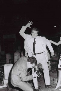 Marcello Geppetti, Franco Nero assaulting Rino Barillari at the Trevi Fountain, 1965. MGMC & Solares Fondazione delle Arti