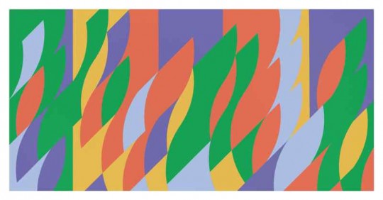 Bridget Riley, Painting with Verticals 3 © Bridget Riley, courtesy Karsten Schubert, London