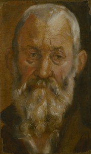 Annibale Carracci (1560-1609) Portrait of a Bearded Old Man, c.1583.  Private Collection, courtesy of Jean-Luc Baroni Ltd