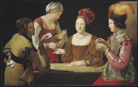 Georges de La Tour, The Cheat with the Ace of Clubs, c.1630-34. Kimbell Art Museum, Fort Worth, Texas