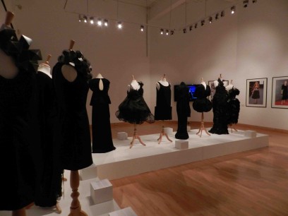 Little Black Dresses displayed at Tullie House
