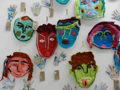 Some art works made by the children at Dulwich