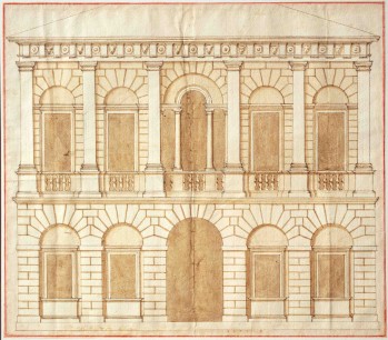 Design for a palace by Andrea Palladio (c.1540s) ©  RIBA Collections