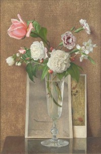 Eliot Hodgkin, Pink and White Roses, 195 2 © The Estate of Eliot Hodgkin
