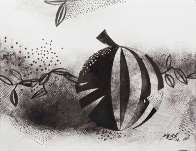 Ganesh Haloi, Untitled (2012), watercolour on paper 10.5 x 13.75 ins