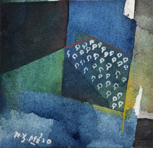Ganesh Haloi, Untitled (2010), watercolour on paper 4.5 x 4.75 ins