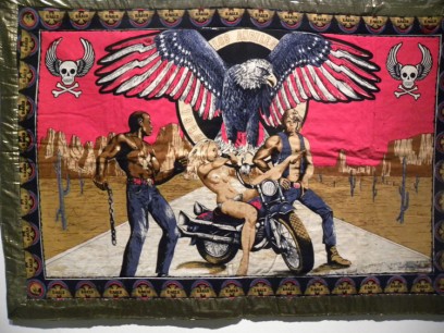 Gulsun Karamustafa Installation Istanbul Modern Postposition 1995 Textile collage 5 pieces (detail)