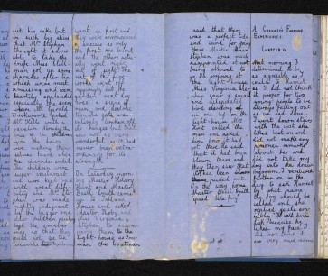 ‘Hyde Park Gate News’, Virginia Woolf. Add. MS 70725, ff.71v-72 © Society of Authors
