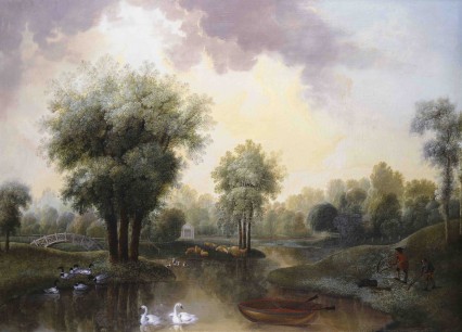 Johan Jacob Schalch, The Gardens at Kew, c.1760. Royal Collection Trust /© HM Queen Elizabeth II 2014