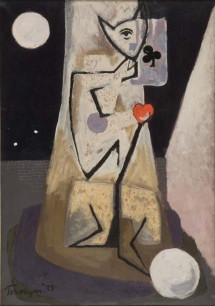 Julian Trevelyan, Standing Figure with Ace of Clubs, 1933 © The Estate of Julian Trevelyan