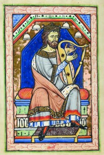 King David in the Psalms, The Westminster Psalter, London, c. 1200 © British Library Board 2-A.-xxii-f.-14v