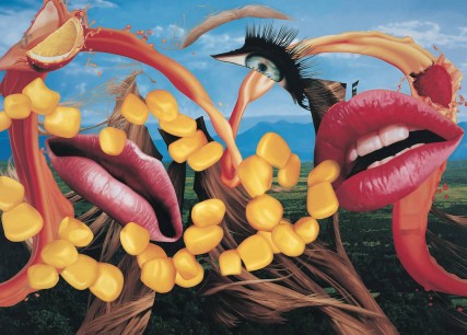 Jeff Koons, Lips, oil on canvas  304.8x426.7cm  © Jeff Koons 2000