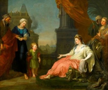  William Hogarth (1697-1764), Moses Brought Before Pharaohs Daughter, 1746,