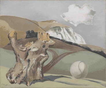 Paul Nash, Event on the Downs (1934), Oil on canvas, 51x61cm. Courtesy UK Goverment Art Collection and Tate