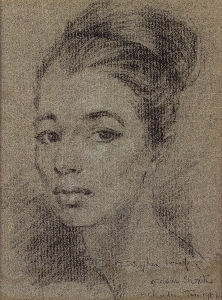 Stephen Ward, portrait of Chistine Keeler (1961), pastel. © National Portrait Gallery