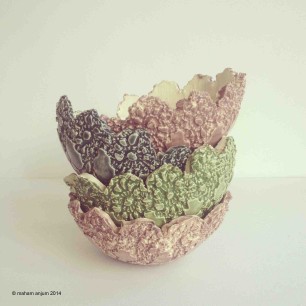 Ornamental bowls, Maham Anjum 2014