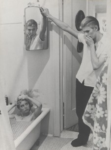 David Bowie, photocollage of manipulated film stills from The Man Who Fell to Earth, 1975-6. Film stills: David James
