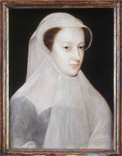 François Clouet (French), Mary, Queen of Scots – en deuil blanc (trans: in white mourning), Oil on panel, c1559–61. Courtesy Royal Collection Trust  © Her Majesty Queen Elizabeth II 2013
