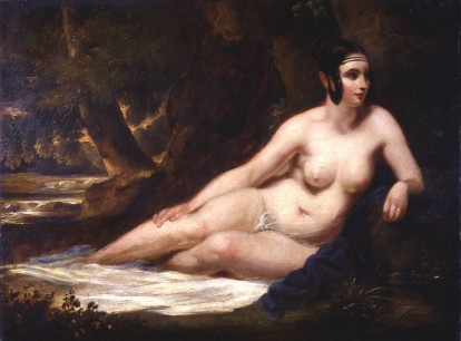William Etty, Reclining Female in a Landscape