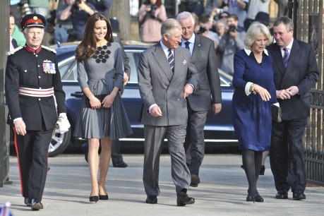 The Duchess of Cambridge, Prince of Wales and Duchess of Cornwall arrive at Dulwich