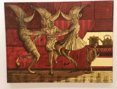 Steven Allan, We’re All In This Together (2012) Oil on canvas 190 x 250cm © Steven Allan Image courtesy of the Saatchi Gallery, London