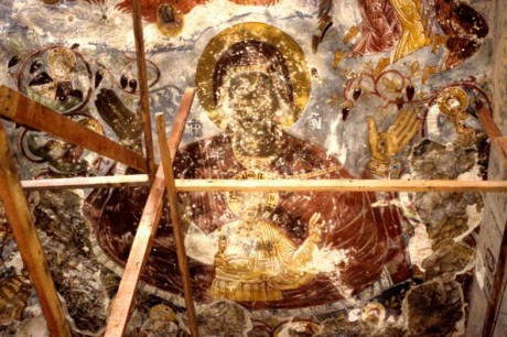 An ancient Fresco in Sumela monastery. Photo: Henry Matthews