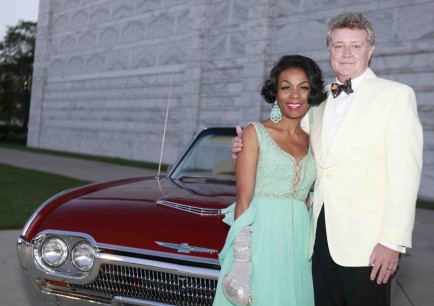 Graham Beal with Sharon Madison, one of the directors of the Friends of African and African-American Art