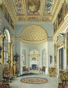 Gallery, Chiswick House by William Henry Hunt, Watercolour1828 by William Henry Hunt © Devonshire Collection, Chatsworth. Reproduced by permission of the Chatsworth Settlement Trustees