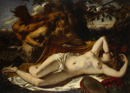 William Etty, Sleeping Nymph and Satyrs, 1828, oil on canvas