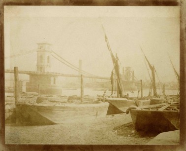 William Henry Fox Talbot (1800-1877) Hungerford Bridge Salt print, made around 1845 © William Henry Fox Talbot/Museum of London