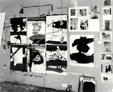 Photo of Motherwell’s studio, 1960