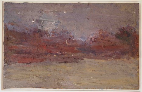Thomas Robinson, Towards the Church (2013), Oil on canvas on board, 51 x 80cm