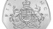 The reverse side of the new 50p coin, designed by Christopher Ironside in the 1960s