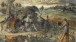 Alan Sorrell, The Artist in the Campagna, gouache, pen and ink on paper c.1930