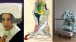 L to R: Nina Khatchadourian, Lavatory Portrait in the Flemish Style #11, 2011; Jason Brinkerhoff, Untitled, 2011;  Rachel Adams, Ottoman, 2011
