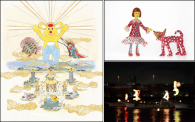 Antenna, Legend of Roppongi, 2012/ Top Right ©YAYOI KUSAMA/Bottom Right ©KATSUHIKO HIBINO