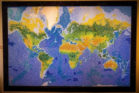 Chris Chamberlain, Jewel of the Universe, glass mosaic, 3.2 x 2.2 m
