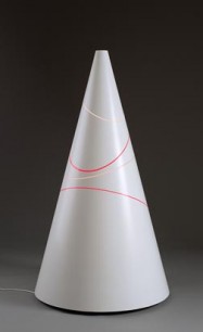 Liliane Lijn, Clear Red Koan, 2008, photo courtesy of the Government Art Collection